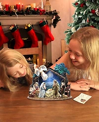 Designocracy Nativity with Angel Village 7" Christmas Nativity Table Decoration G. DeBrekht