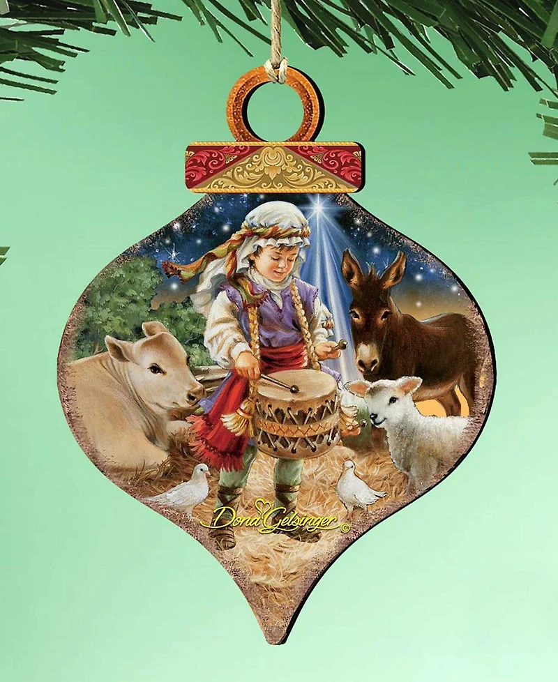 Designocracy Little Drummer Boy Holiday Ornament