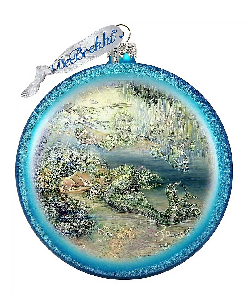 G.DeBrekht Mer Angel Glass Ornament Holiday Splendor