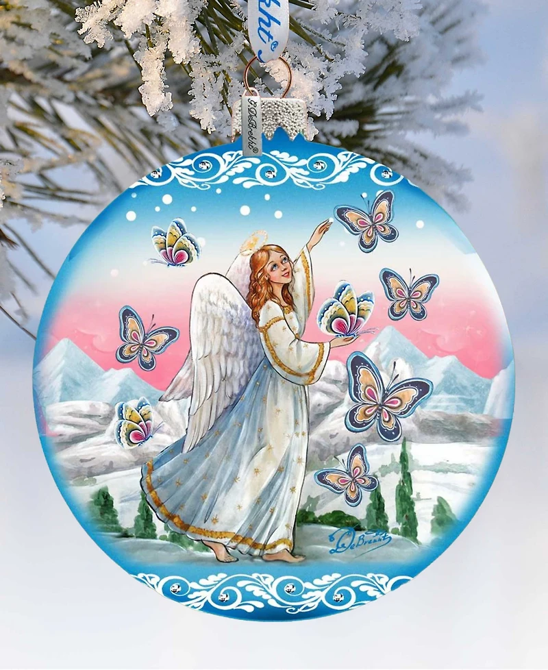 G.DeBrekht Serenity Angel Limited Edition Hand Painted Glass Ornament
