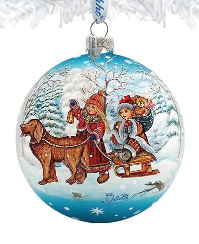G.DeBrekht Winter Kids Ball Holiday Ornament