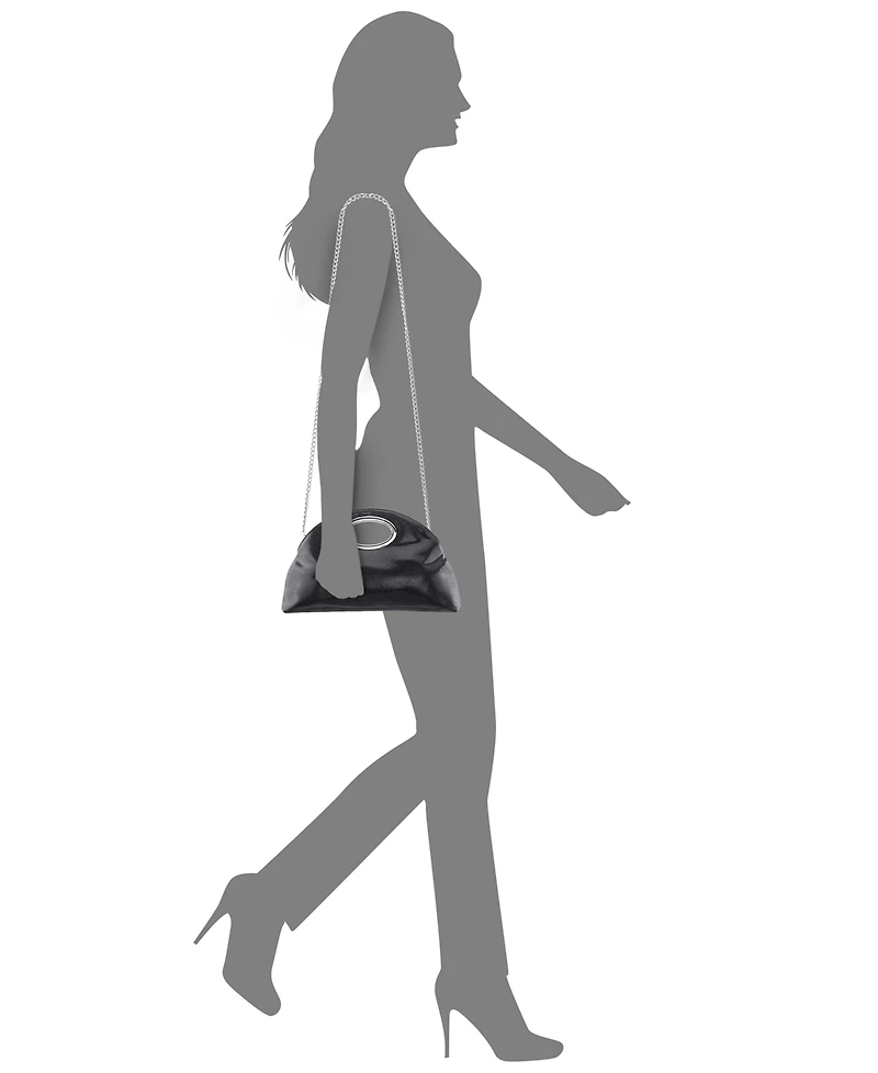 Nina Cut Out Handle Medium Clutch Handbag