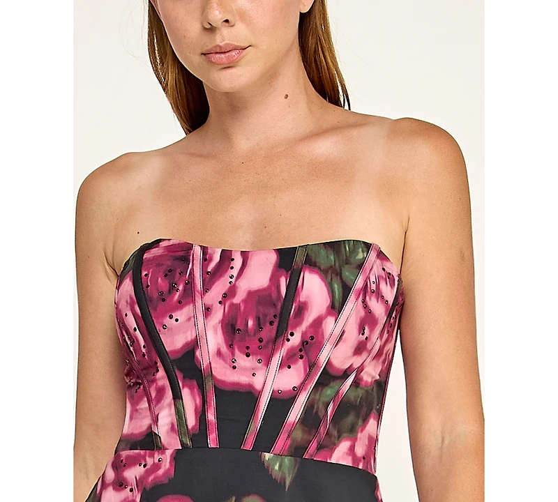 Seni & Cade Juniors' Strapless Mini Dress