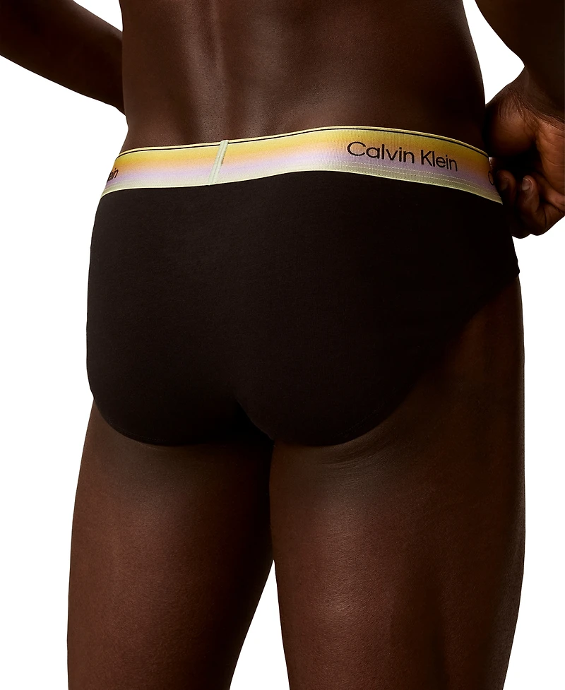 Calvin Klein Men's 1-Pack Pride Cotton Classics Hip Brief Underwear