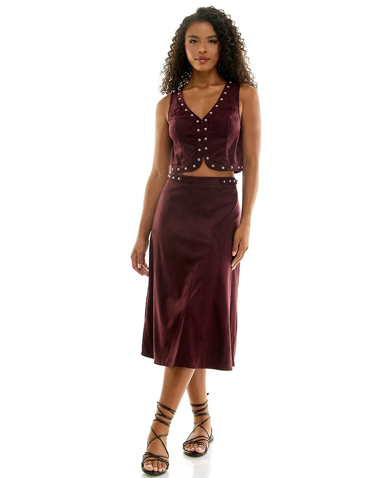 Seni & Cade Juniors' V-Neck Skirt Set
