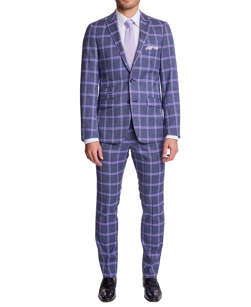 Paisley & Gray Men's Ashton Slim-Fit Peak Lapel Collar Suit Jacket