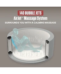 Coleman SaluSpa 4-6 Person AirJet Inflatable Hot Tub with Energy Sense Cover