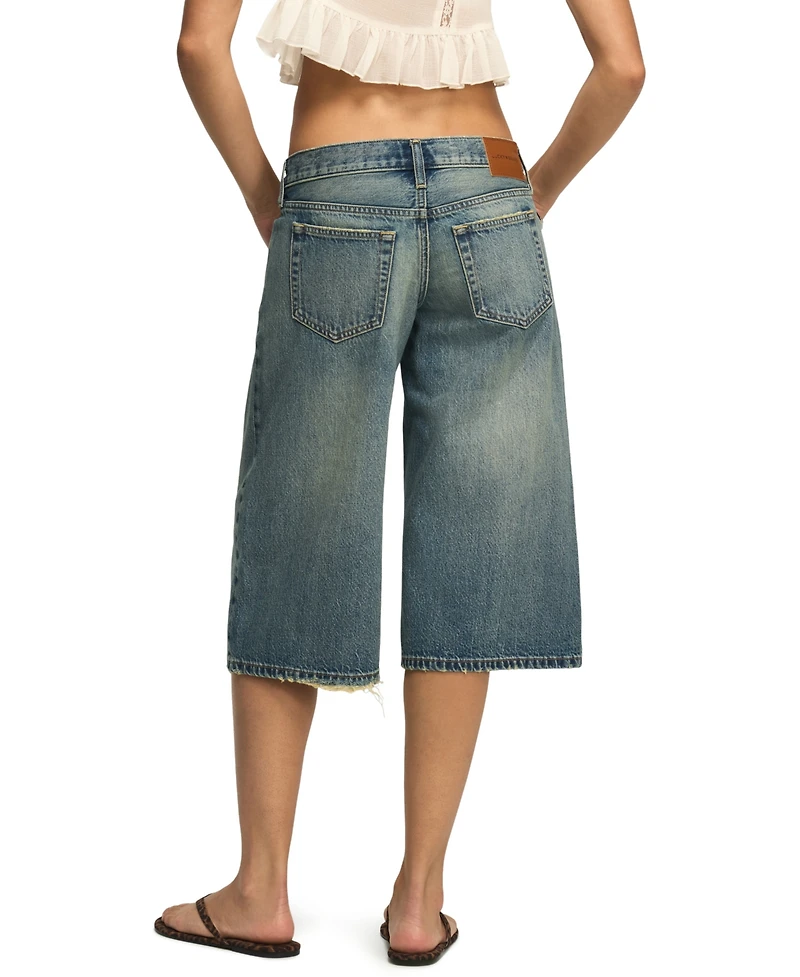 Lucky Brand Women's Ultra-Wide Cropped Culotte Jeans