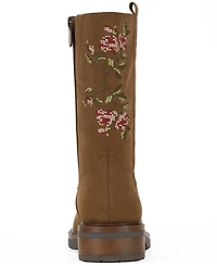 Style & Co Women's Tiannaa Embroidered Round Toe Mid Shaft Boots, Macy's Exclusive