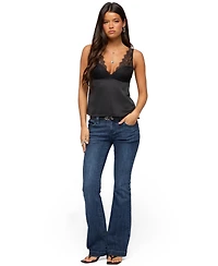 Edikted Women's Vikkey Lacey Satin Effect Tank Top