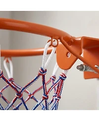 Sevorley 18-Inch Wall Door Mounted Basketball Rim Hoop with Net for Kids and