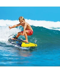 Sevorley 6 ft Foam Surfboard with 3 Detachable Fins, Leash