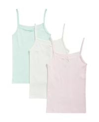 Maidenform Girls' 6-16 Picot Trim Camis, 3-Pack