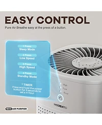 Heatdaz Hepa Air Purifier with Essential Oil Diffuser for Bedroom, Up to 108 Sqft 2 Pack