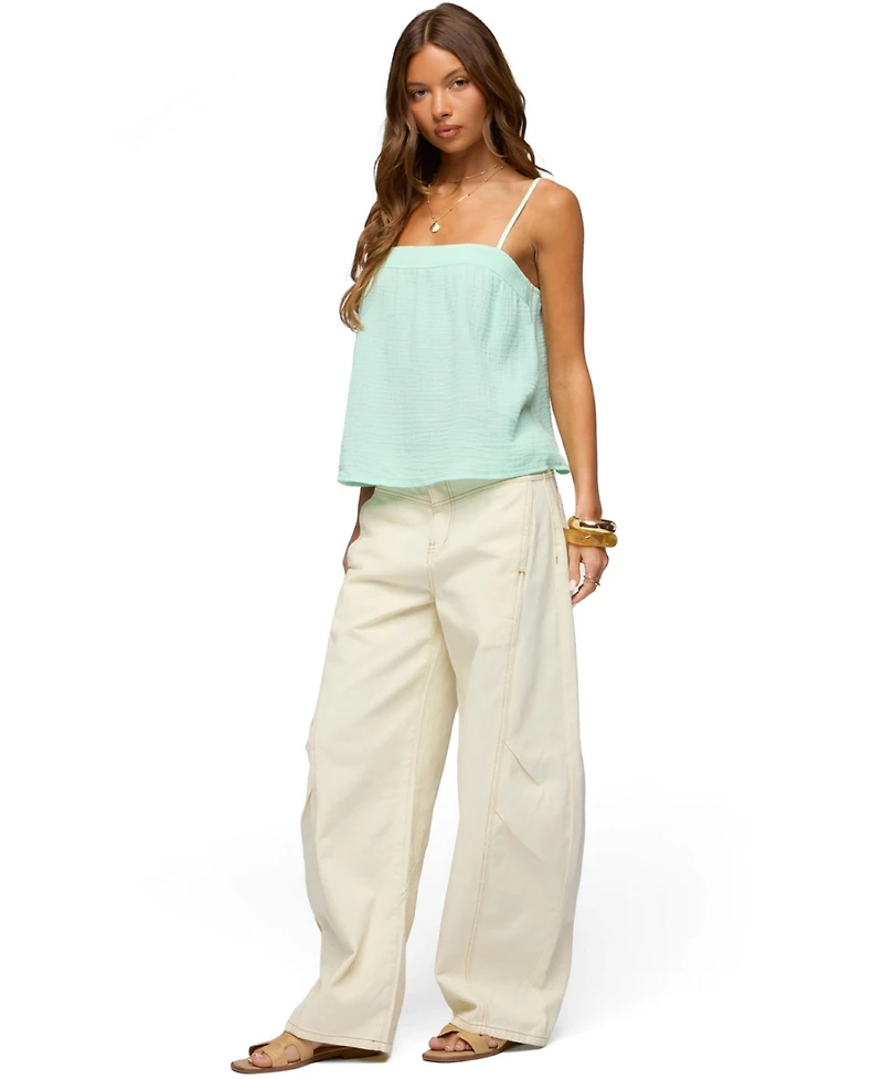 Edikted Women's Sapphire Textured Tank Top