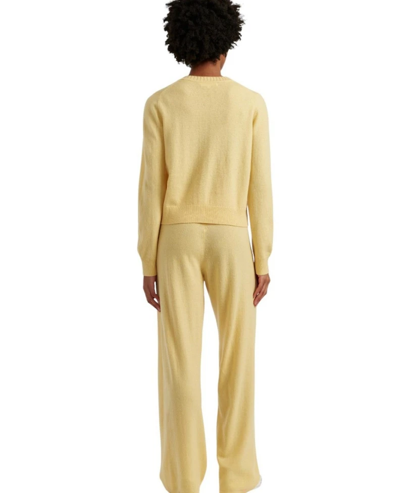 Chinti & Parker Women's Wool and Cashmere Wide Leg Track Pant
