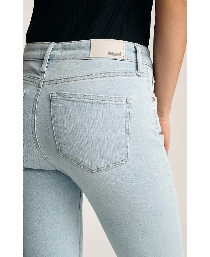 Mavi Jeans Women's Molly Mid Rise Bootcut Bleached Flex Blue
