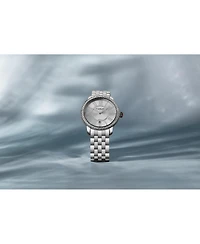 Stuhrling Celestia 4080 Women s Quartz 38mm Watch with Swarovski Crystal Bezel, Roman Numeral Sunray Dial & Stainless Steel Bracelet