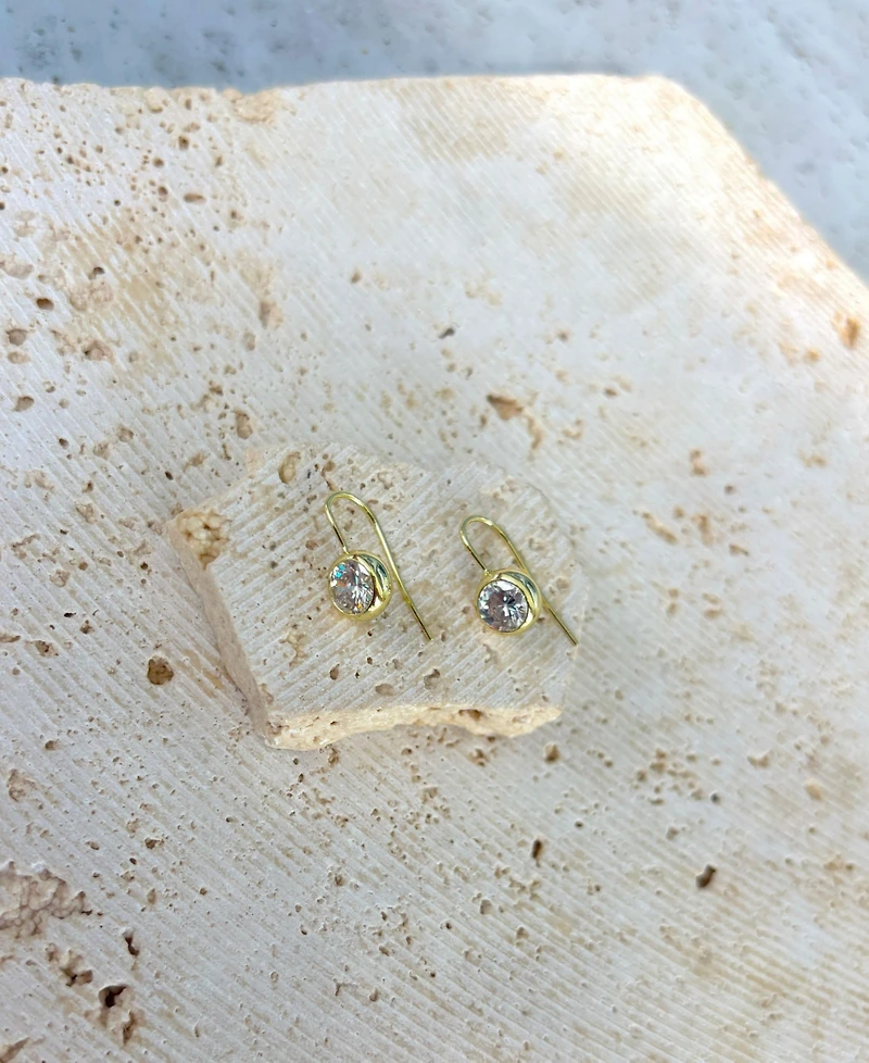 Adornia Gold Lollipop Crystal Drop Earrings