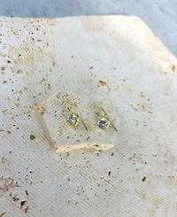 Adornia Gold Lollipop Crystal Drop Earrings
