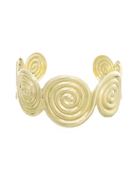 Adornia Gold-Plated Swirl Cuff Bracelet