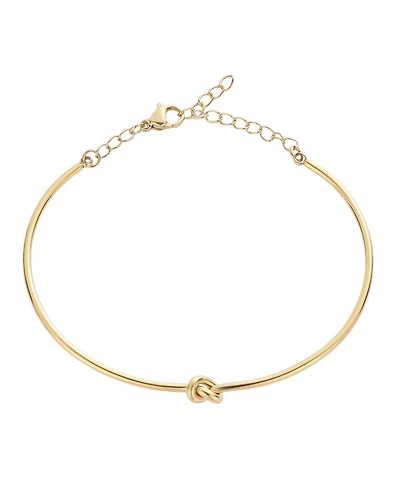 Adornia Tarnish Resistant Gold Knot Cuff Adjustable Chain Bracelet