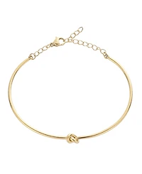 Adornia Tarnish Resistant Gold Knot Cuff Adjustable Chain Bracelet