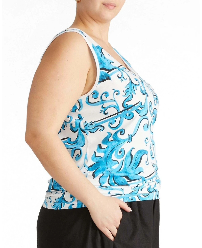 Universal Standard Women's Plus Double V Tank