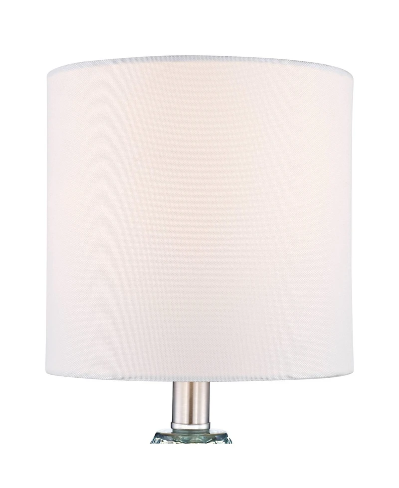 360 Lighting Rita Modern Accent Table Lamps Set of 2 with Round Risers 18 1/2" High Glass Shade for Bedroom Living Room Bedside Kids