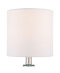 360 Lighting Rita Modern Accent Table Lamps Set of 2 with Round Risers 18 1/2" High Glass Shade for Bedroom Living Room Bedside Kids