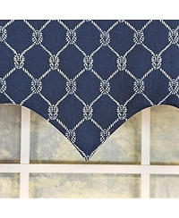 Rlf Home 100percentage Cotton Marine Rope Regal With Lining Rod Pocket Window Valance
