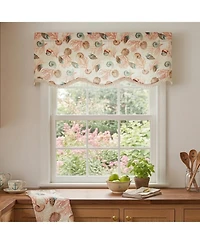 Rlf Home 100percentage Cotton Nautilus Provance With Lining Rod Pocket Window Valance