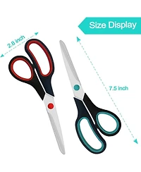 Sevorley 2-Pack All-Purpose Scissors for Office Home School Crafts