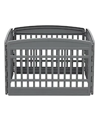 Iris Usa Exercise Pet Playpen Plastic 4 Panel Gate with Door for Dogs
