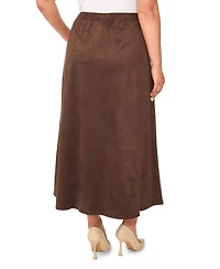 Vince Camuto Plus Center Seam A-Line Skirt
