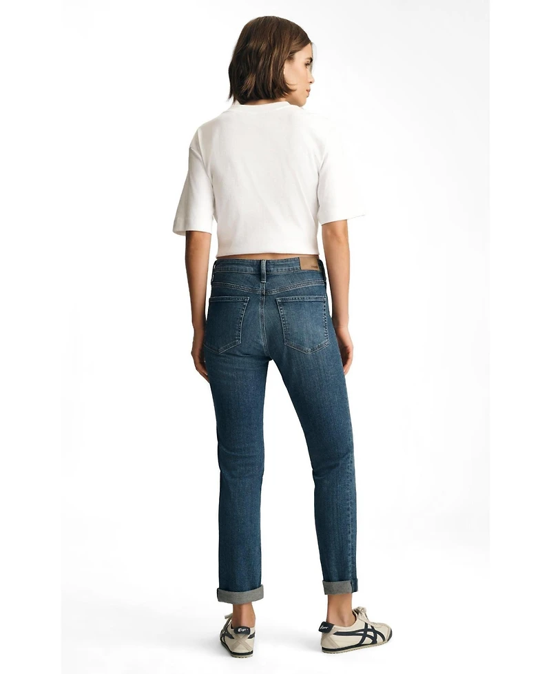 Mavi Jeans Women's Kathleen Mid Rise Boyfriend Jeans