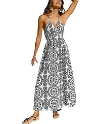 Cupshe Women's Getaway Energy Ornate Midi Beach Dress
