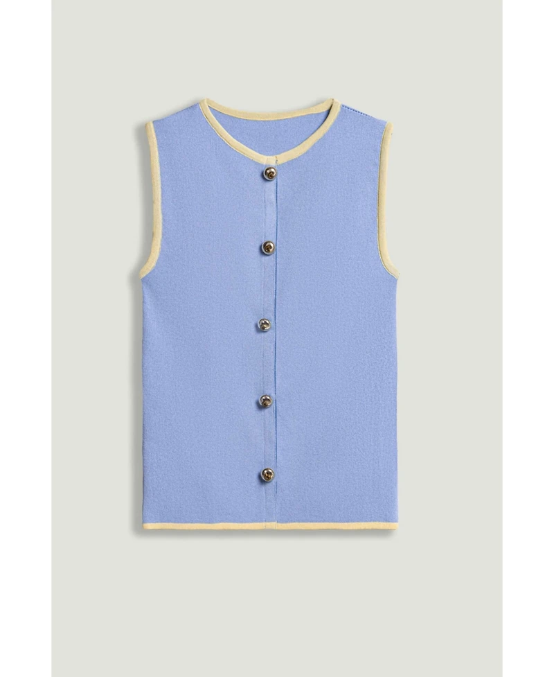 Nocturne Women's Button-Embellished Knit Top