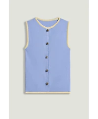 Nocturne Women's Button-Embellished Knit Top
