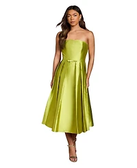 Coast Women's Scalloped Strapless Midi Dress