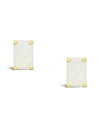 Opal (5/8 ct. t.w.) Stud Earrings 14K Yellow Gold or White