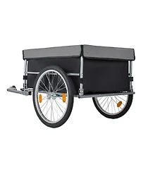 Streamdale Furniture Foldable Bicycle Cargo Trailer with 20inch Wheels and Removable Cover