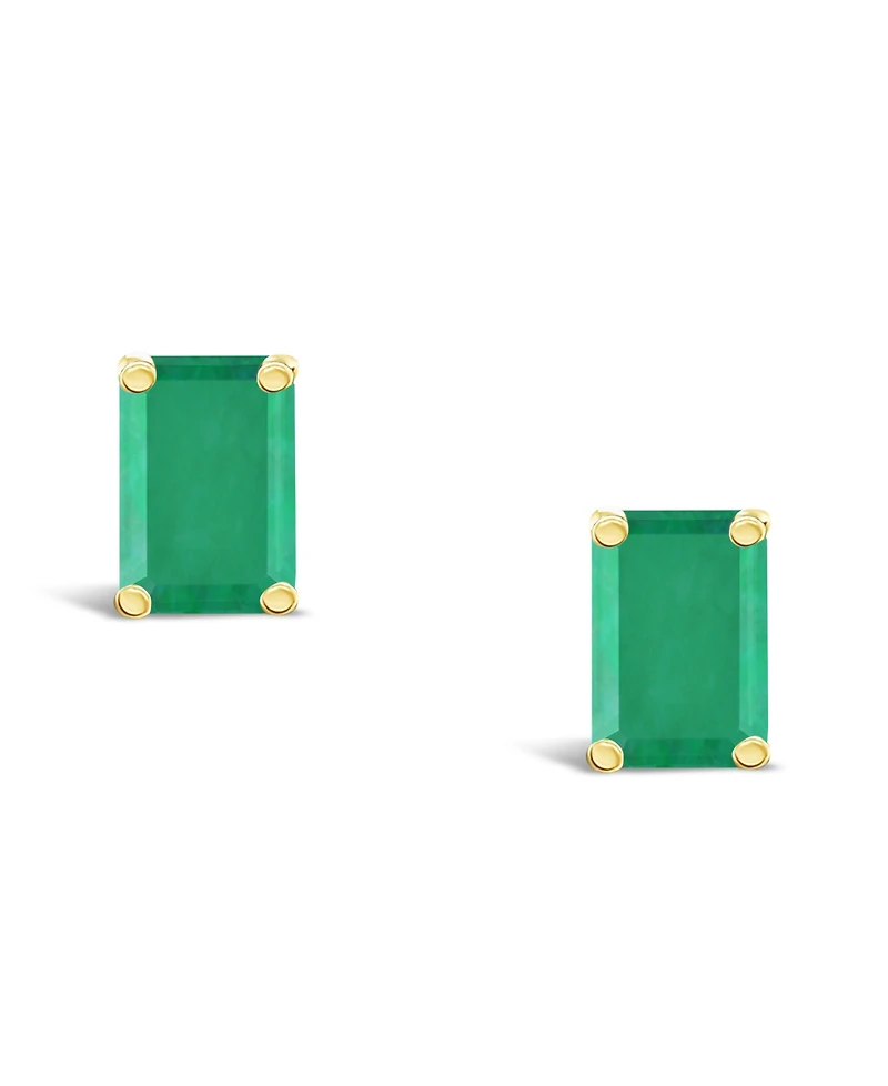 Ruby (1-3/8 ct. t.w.) Stud Earrings 14k Yellow Gold (Also Emerald)