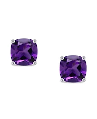 Gemstone Stud Earrings Sterling Silver