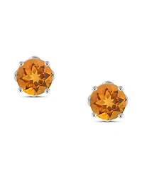 Rhodolite Garnet Stud Earrings (1-1/5 ct. t.w.) Sterling Silver (Also Opal, Citrine, White Topaz, Peridot, Aquamarine, and Amethyst)