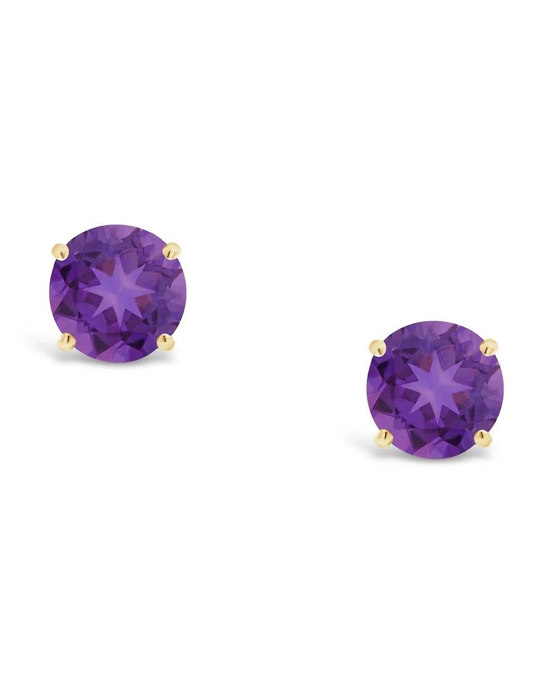Amethyst (7/8 ct. t.w.) Stud Earrings in 14K Yellow Gold