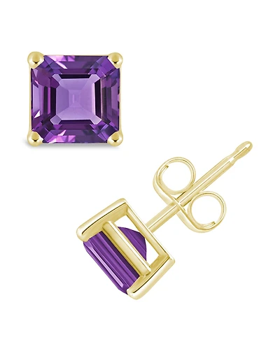 Amethyst (1-9/10 ct. t.w.) Stud Earrings in 14K Yellow Gold