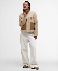 Barbour Women's Malena Collared Cropped Fleece Jacket
