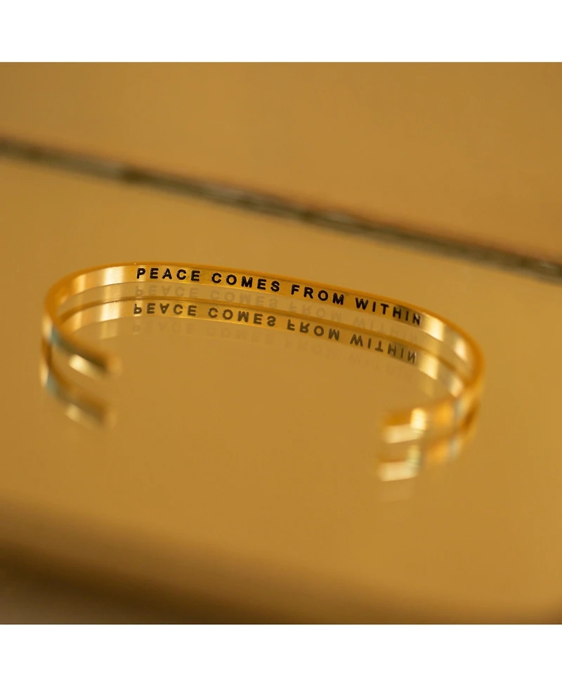 Mantra Peace Comes From Within Bracelet - Inside