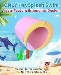 Aofar Swim Vest Kids Pool Floaties Safety Jacket Water Wing Arm Float